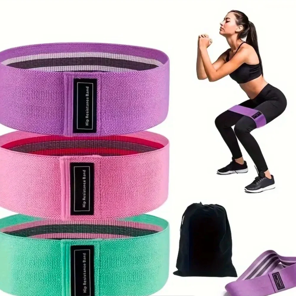 Yoga 3pcs Resistance Bands, Multi-functional Fitness Tension Bands - Picture 1 of 7